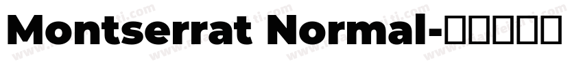 Montserrat Normal字体转换
